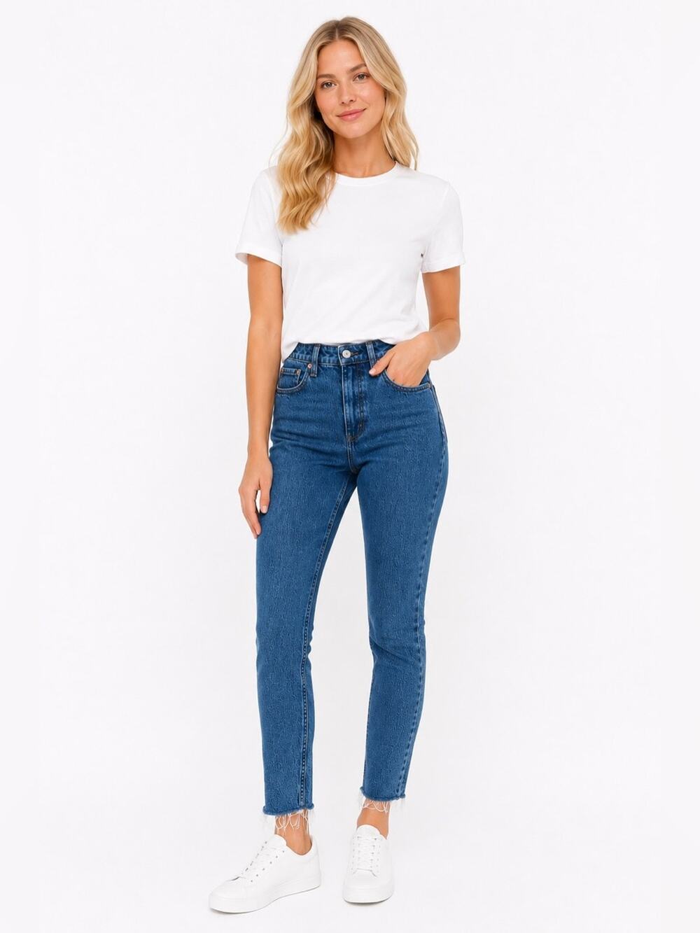 ABERCROMBIE The Skinny High Rise Jeans Curve Love Size 25/0 Short